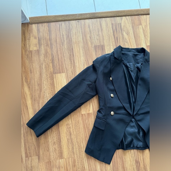 Black blazer with gold buttons - Picture 2 of 6